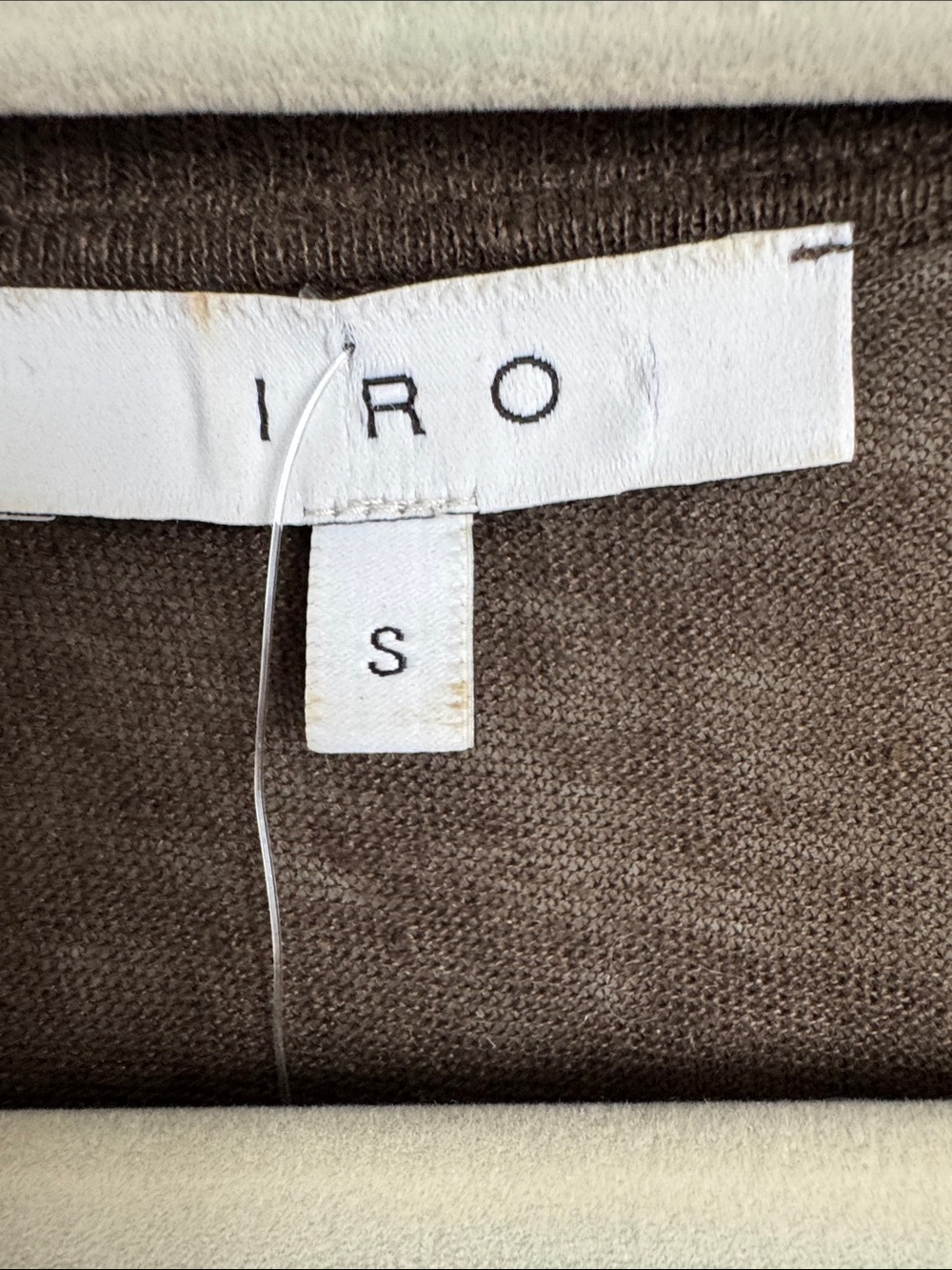 IRO Karossi Asymmetrical Linen Dress Brown Lace-Up Side Slit Sleeveless Size S - Picture 2 of 13